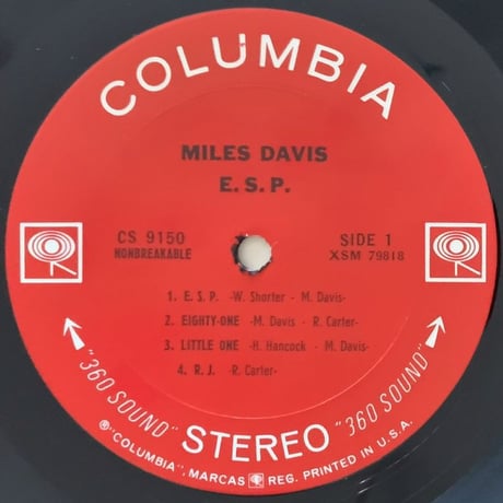 MILES DAVIS - E.S.P. (COLUMBIA CS9150)