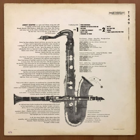JIMMY GIUFFRE - Jimmy Giuffre (CAPITOL T-549)