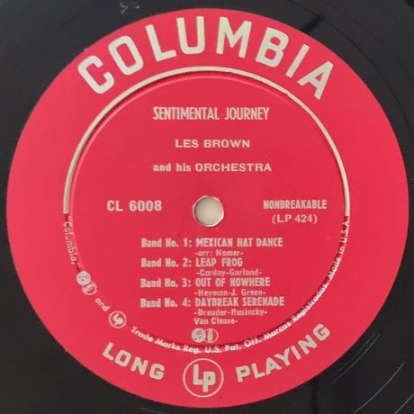 LES BROWN - Sentimental Journey (COLUMBIA CL6008)