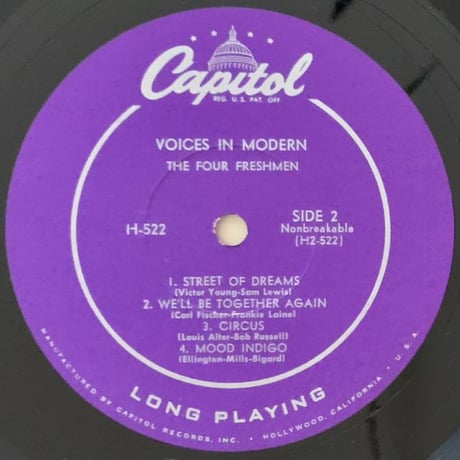 THE FOUR FRESHMEN - Voices in Modern (CAPITOL H-522)