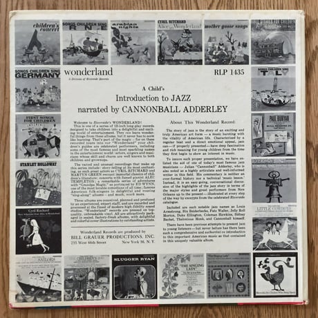 CANNONBALL ADDERLEY - A Child's Introduction to Jazz (WONDERLAND/RIVERSIDE RLP1435)
