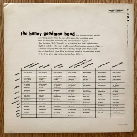 BENNY GOODMAN - The Benny Goodman Band (CAPITOL T409)