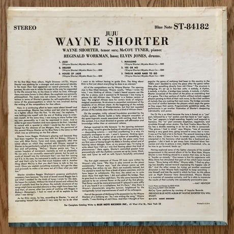 WAYNE SHORTER - Juju (BLUE NOTE BST84182) Liberty