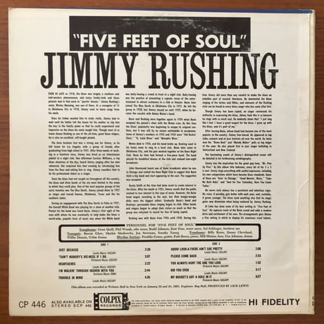 JIMMY RUSHING - Five Feet of Soul (COLPIX CP446)