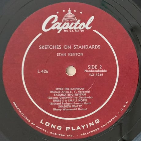 STAN KENTON - Sketches on Standards (CAPITOL H426)