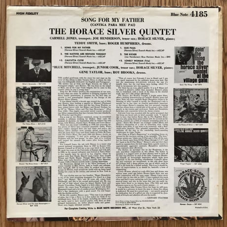 HORACE SILVER - Song For My Father (BLUE NOTE BLP4185)