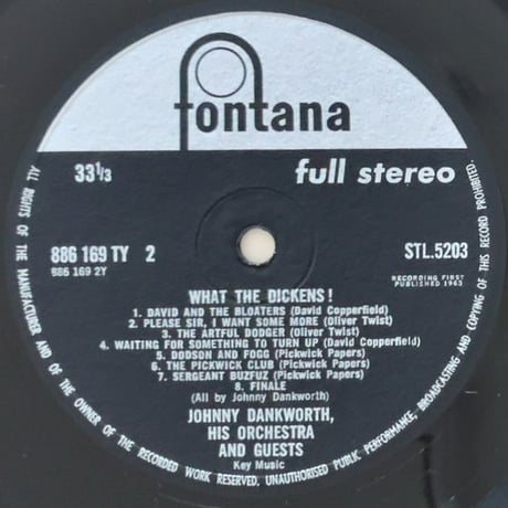 JOHNNY DANKWORTH - What The Dickens! (FONTANA STL5203)