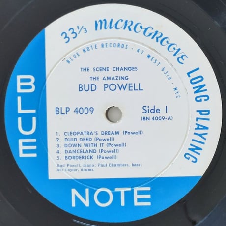 BUD POWELL - The Scene Changes (BLUE NOTE BLP4009)