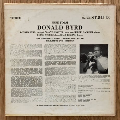 DONALD BYRD - Free Form (BLUE NOTE BST84118)