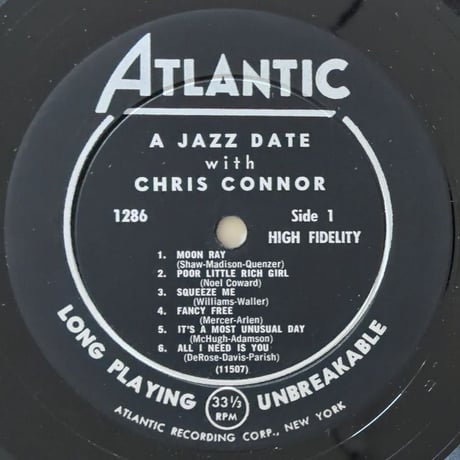 CHRIS CONNOR - A Jazz Date (ATLANTIC 1286)