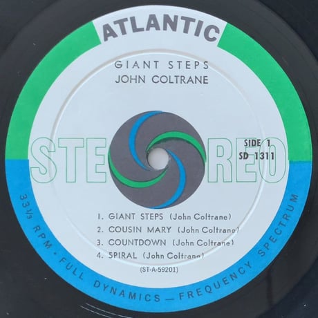JOHN COLTRANE - Giant Steps (ATLANTIC SD1311) STEREO