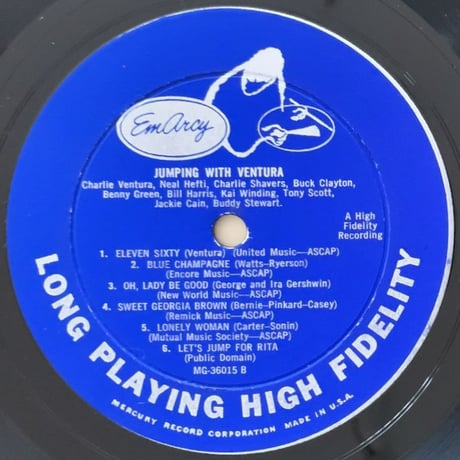 CHARLIE VENTURA - Jumping with Ventura (EMARCY MG36015)