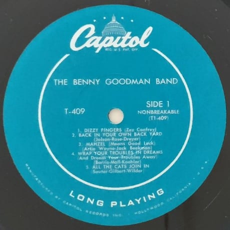 BENNY GOODMAN - The Benny Goodman Band (CAPITOL T409)