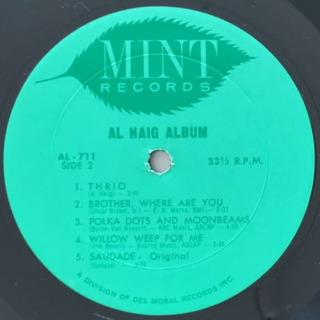 AL HAIG - Al Haig Today! (MINT AL-711)