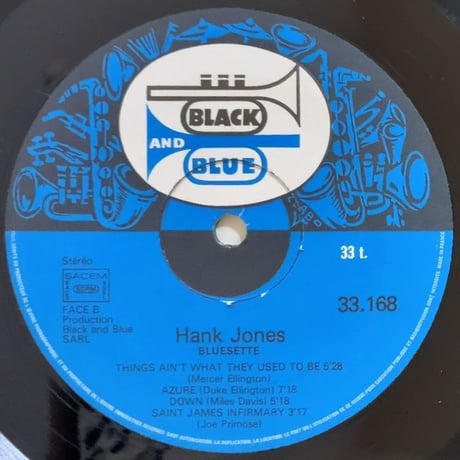 HANK JONES - Bluesette (BLACK AND BLUE 33.168)