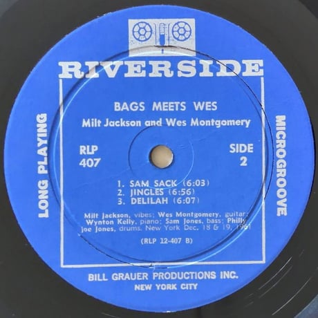 MILT JACKSON & WES MONTGOMERY - Bags Meets Wes! (RIVERSIDE RLP407)