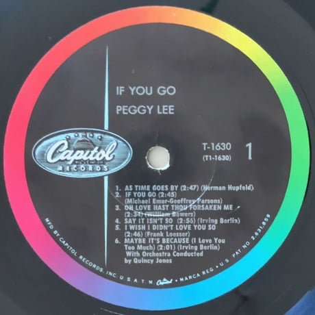 PEGGY LEE - If You Go (CAPITOL T1630)