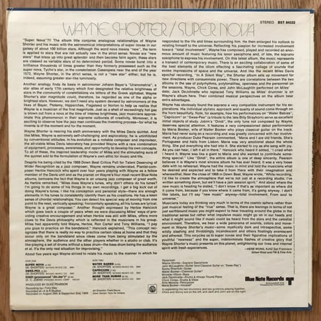 WAYNE SHORTER - Super Nova (BLUE NOTE BST84332)