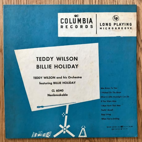 TEDDY WILSON & BILLIE HOLIDAY - Teddy Wilson & His Orchestra feat. Billie Holiday (COLUMBIA CL6040)