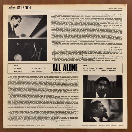 MAL WALDRON - All Alone (GTA GTLP1004)