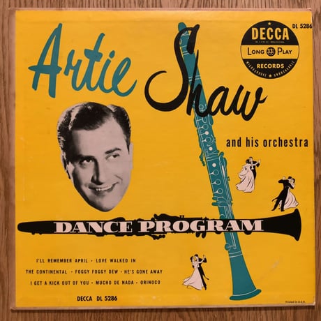 ARTIE SHAW - Dance Program (DECCA DL5286)