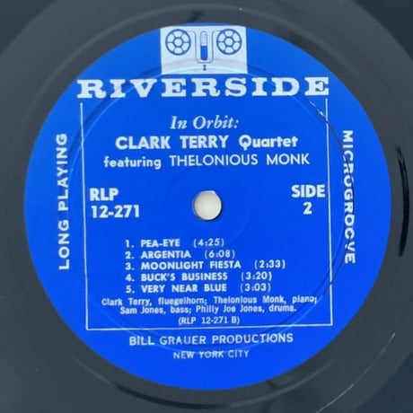CLARK TERRY with THELONIOUS MONK - in Orbit (RIVERSIDE RLP12-271)