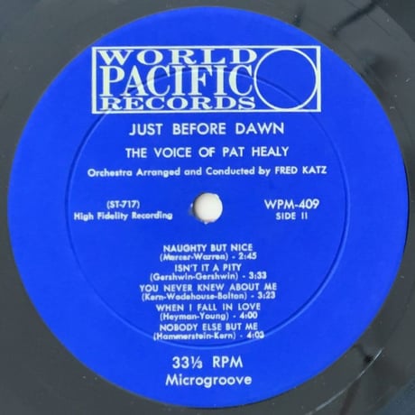 PAT HEALY - Just Before Dawn (WORLD PACIFIC WPM-409)