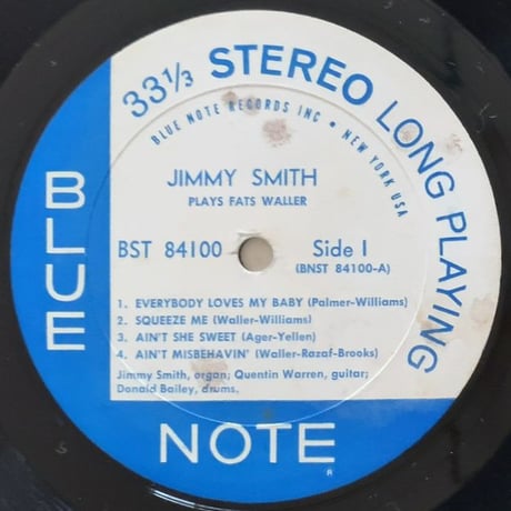 JIMMY SMITH - Plays Fats Waller (BLUE NOTE BST84100)