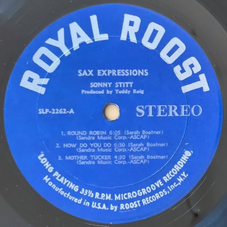 SONNY STITT - Sax Expressions (ROOST SLP-2262)