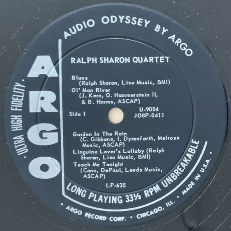 RALPH SHARON - 2:38 a.m. (ARGO LP635)