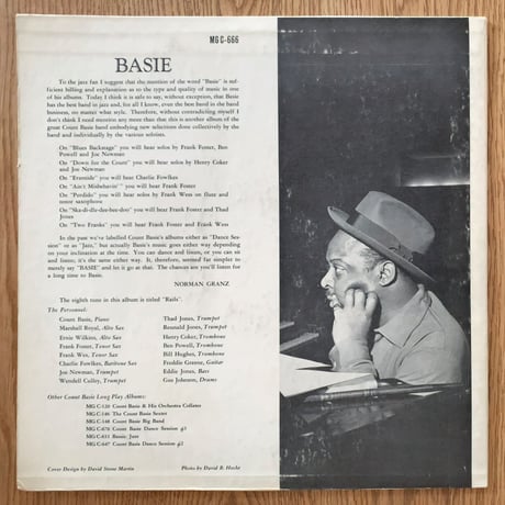 COUNT BASIE - Basie (CLEF MGC-666)