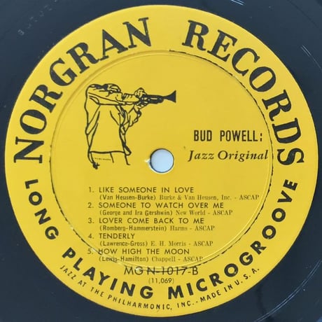 BUD POWELL - Jazz Original (NORGRAN MGN-1017)