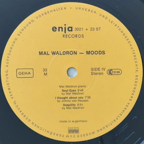 MAL WALDRON - Moods (ENJA ENJA3021+23)