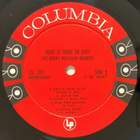 GERRY MULLIGAN - What is There to Say ? (COLUMBIA CL1307)