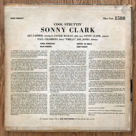 SONNY CLARK - Cool Struttin' (BLUE NOTE BLP1588)
