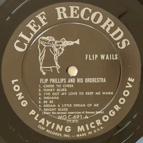 FLIP PHILIPS - Flip Wails (CLEF MGC-691)