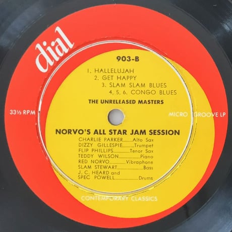 RED NORVO, CHARLIE PARKER - Fabulous Jam Session (DIAL 903)