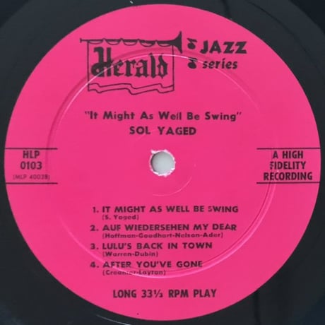 SOL YAGED - It Might as Well Be Spring (HERALD HLP0103)
