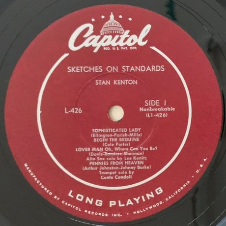 STAN KENTON - Sketches on Standards (CAPITOL H426)
