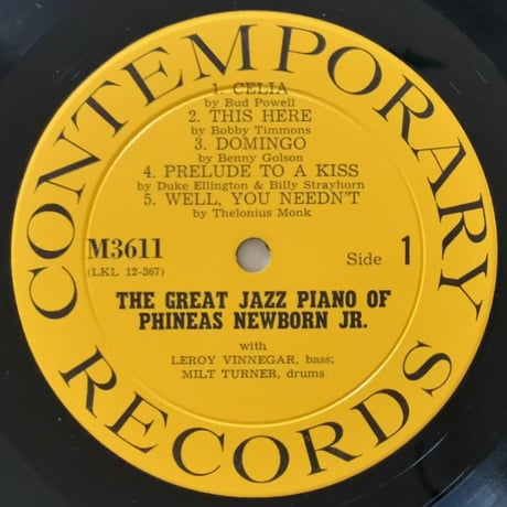 PHINEAS NEWBORN JR. - The Great Jazz Piano of (CONTEMPORARY M3611)