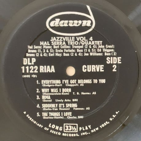 GENE ROLAND / HAL SERRA - Jazzville Vol.4 (DAWN DLP1122)