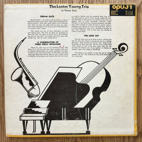 LESTER YOUNG - The Lester Young Trio (ALADDIN LP-705)