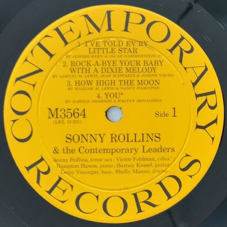 SONNY ROLLINS - and The Contemporary Leaders (CONTEMPORARY M3564)