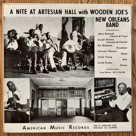 WOODEN JOE'S NEW ORLEANS BAND - A Nite At Artesian Hall (AMERICAN MUSIC LP640)