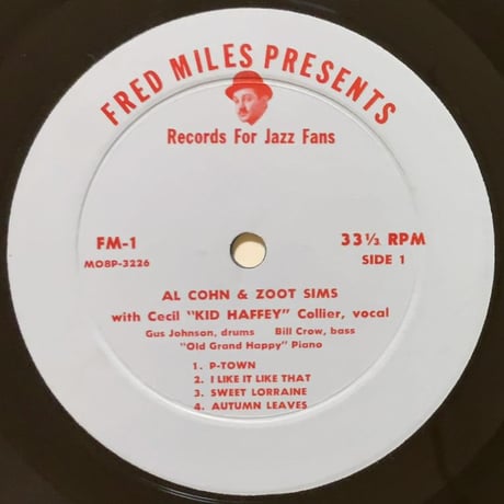 ZOOT SIMS and AL COHN - Either Way (FRED MILES PRESENTS FM-1) MONO