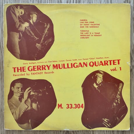 GERRY MULLIGAN - The Gerry Mulligan Quartet Vol.1 (SWING M.33.304)