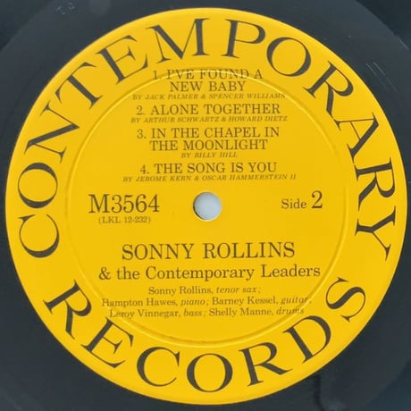 SONNY ROLLINS - and The Contemporary Leaders (CONTEMPORARY M3564)