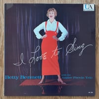BETTY BENNETT - I Love to Sings (UNITED ARTISTS UAL3070)