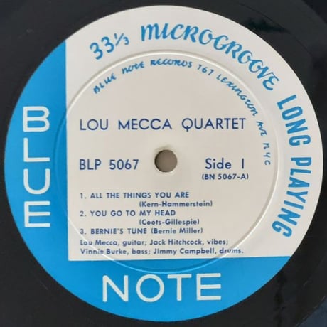 LOU MECCA - Lou Mecca Quartet (BLUE NOTE BLP5067)