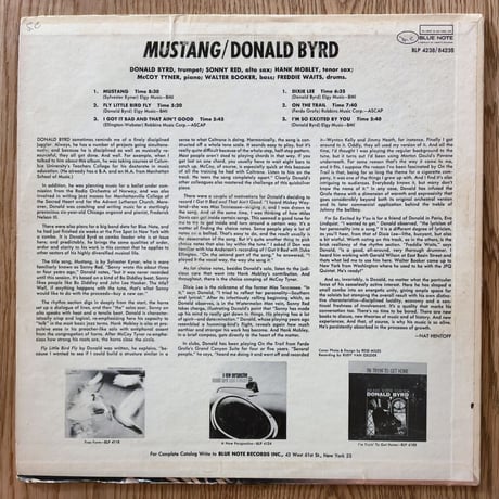 DONALD BYRD - Mustang! (BLUE NOTE BLP4238)